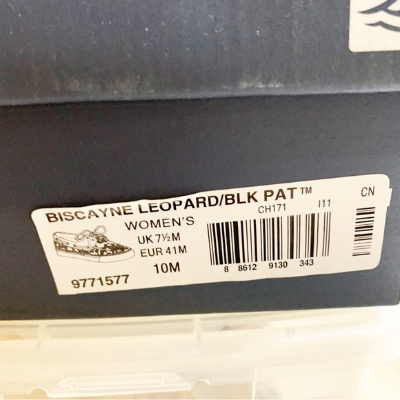 Sperry Top-Sider Leopard Print Patent Leather Flat Boat Shoes Flats US 10 M - Picture 3 of 5